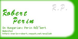 robert perin business card